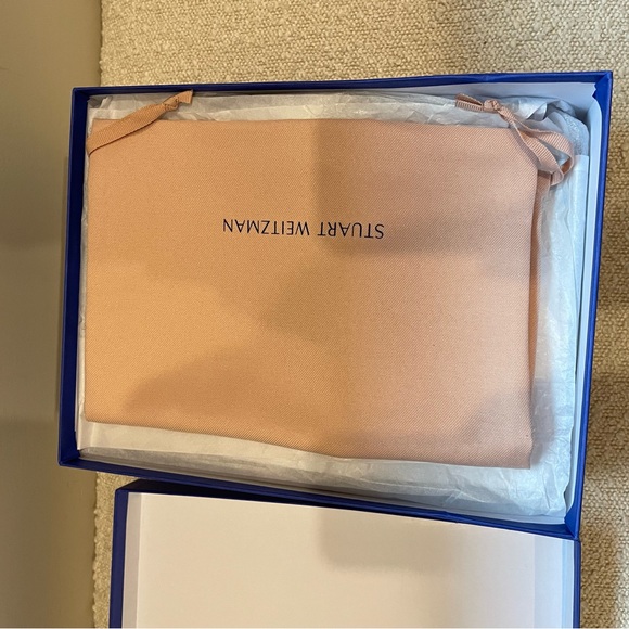 NEW Stuart Weitzman Nudistcurve Nudist Sandal Pump Red Metallic Leather Size 7 - Picture 3 of 13